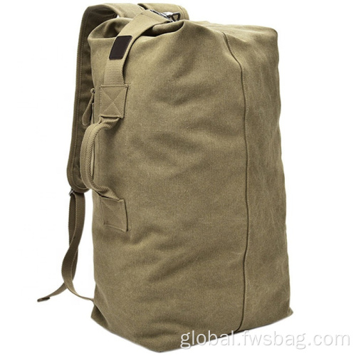 Leather Backpack Custom Fashion large capacity outdoor sports canvas hiking Supplier